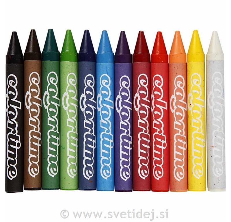 Colortime voščenke, 11 mm, set 12