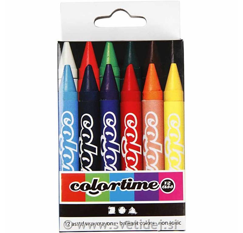 Colortime voščenke, 11 mm, set 12