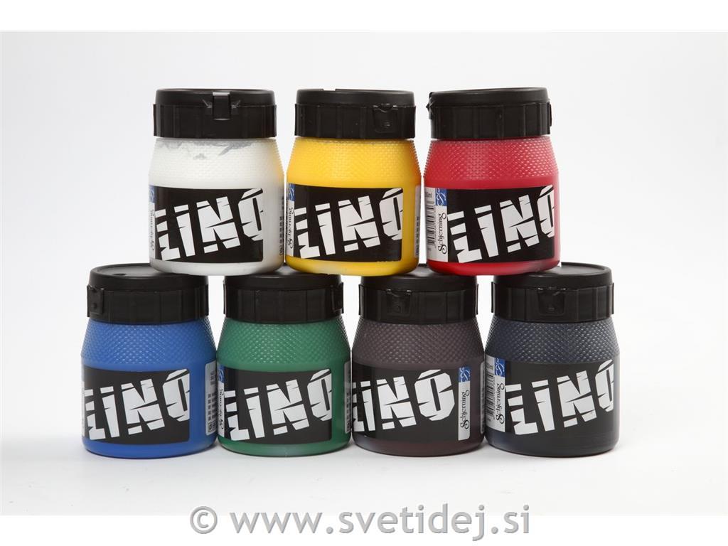Lino barve za tiskanje, set 7x250 ml