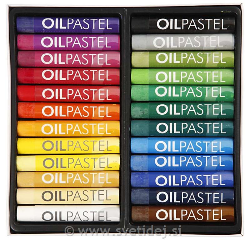 Oljni pasteli, 11 mm, set 24