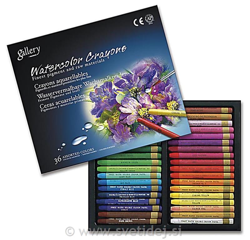 Aqua Crayons, konica 8 mm, set 12