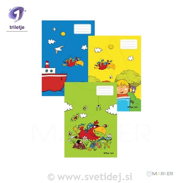 NANDE ZNA ZVEZEK A4 veliki A4, 40-listni