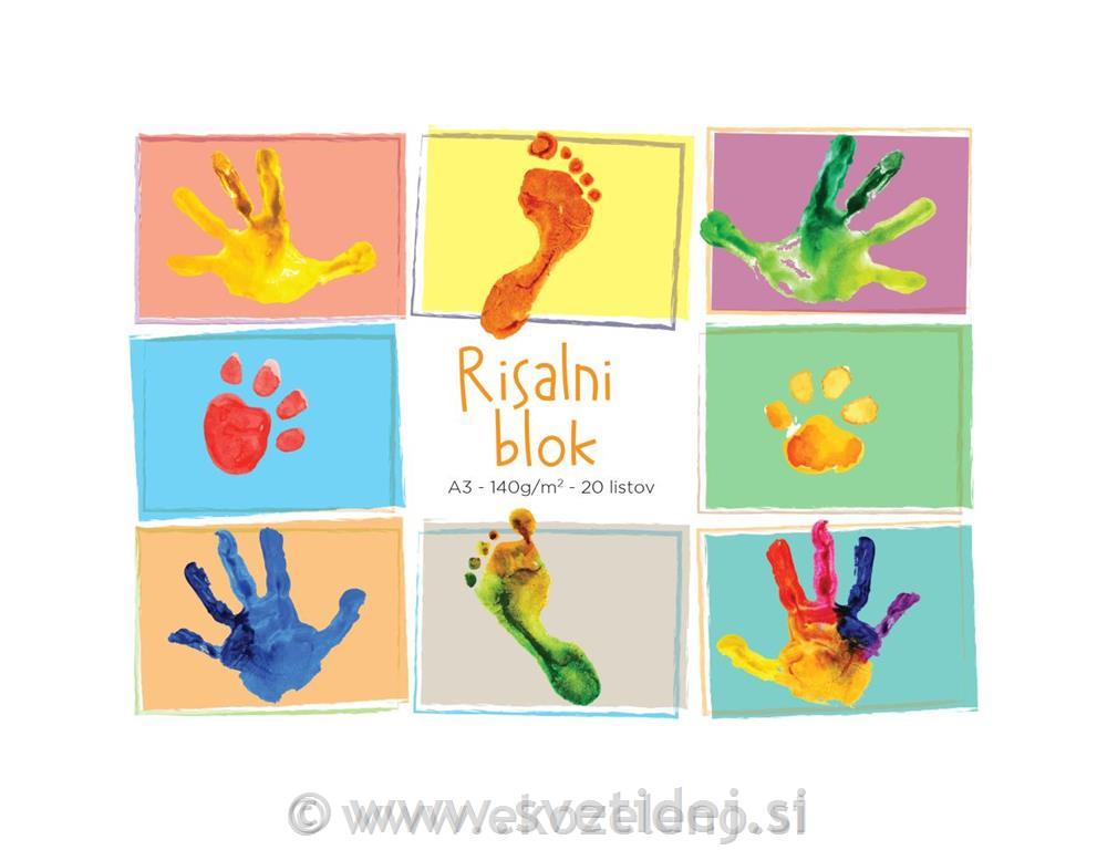 BLOK RISALNI JUNIOR A3 20 LISTNI 140g