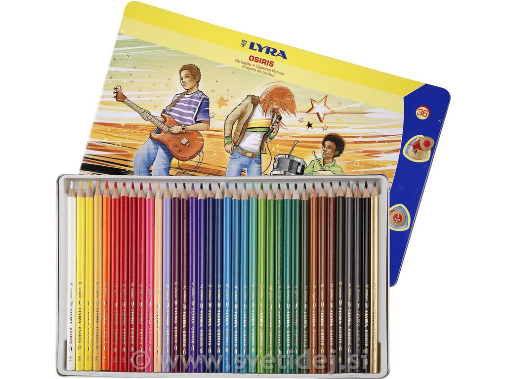 Osiris barvni svinčniki, set 36