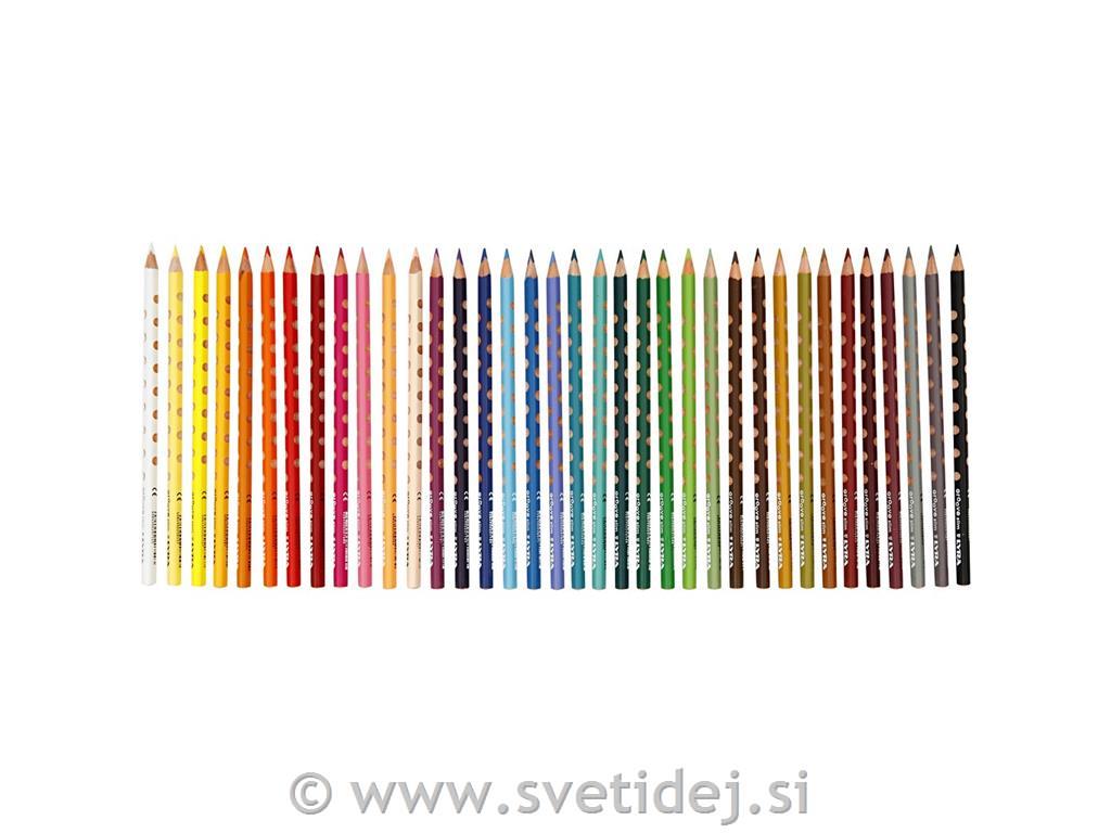 Barvni svinčniki, konica 3,3 mm, set 36