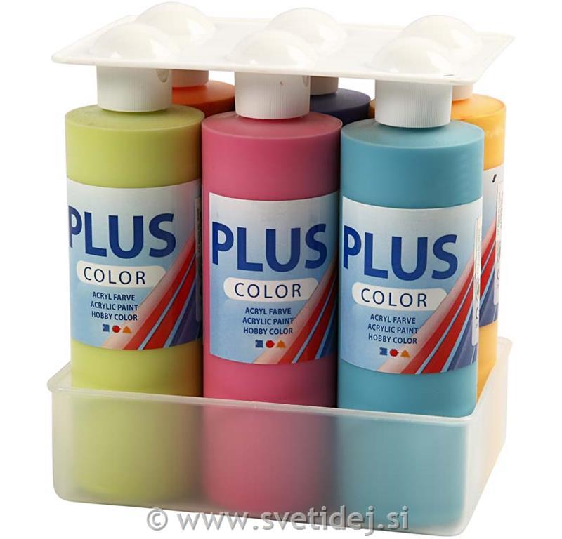 Plus Color, 6x250 ml+paleta