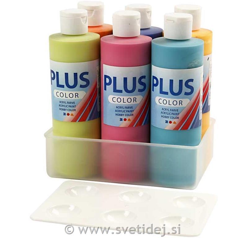 Plus Color, 6x250 ml+paleta