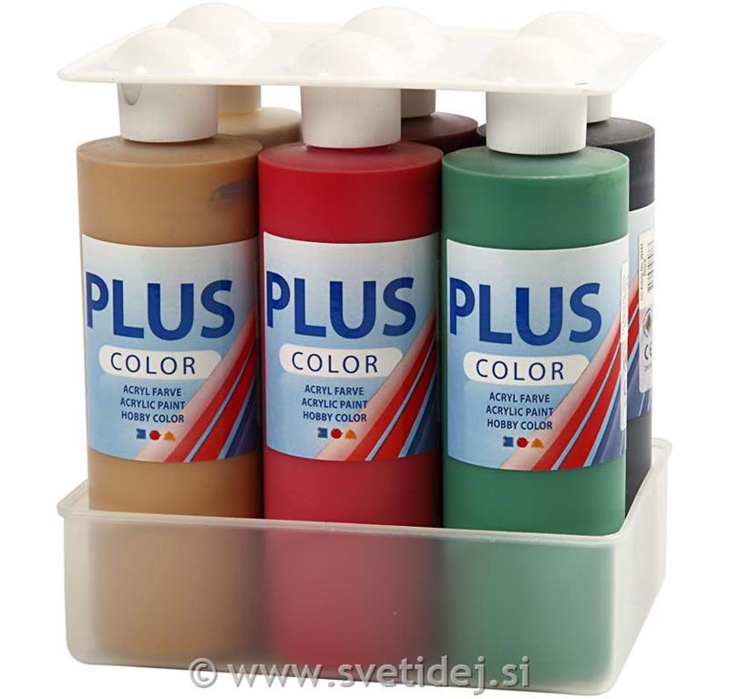 Plus Color, 6x250 ml+paleta