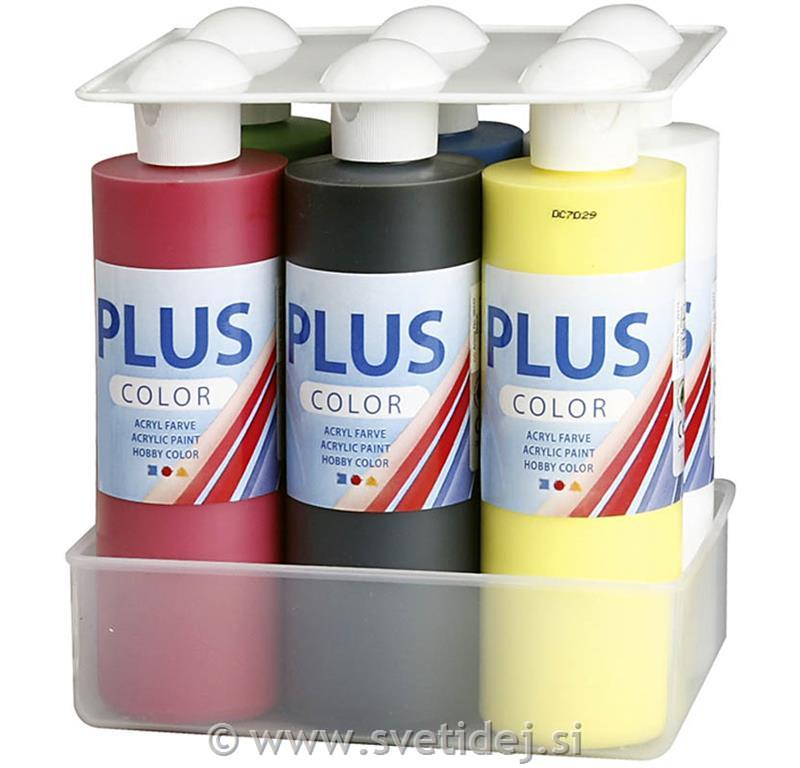 Plus Color barve, set 6x250 ml