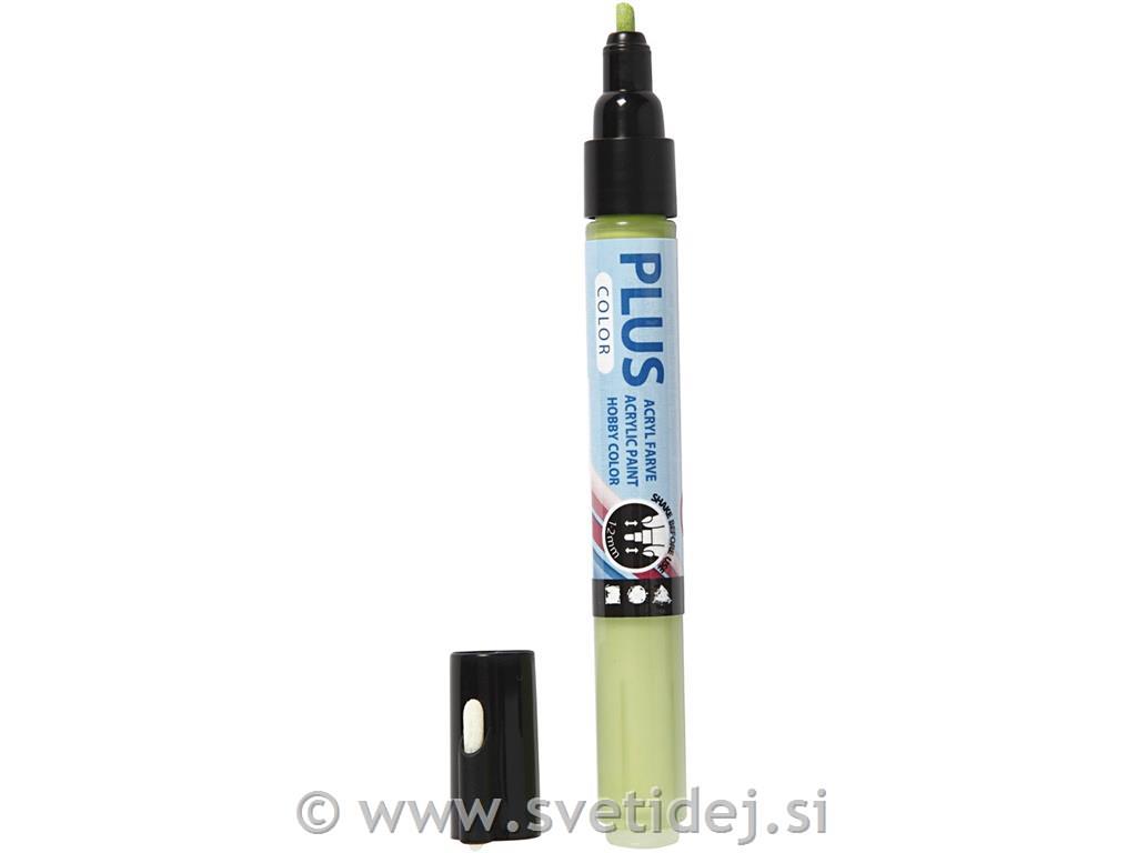 Plus Color marker, listno zelen