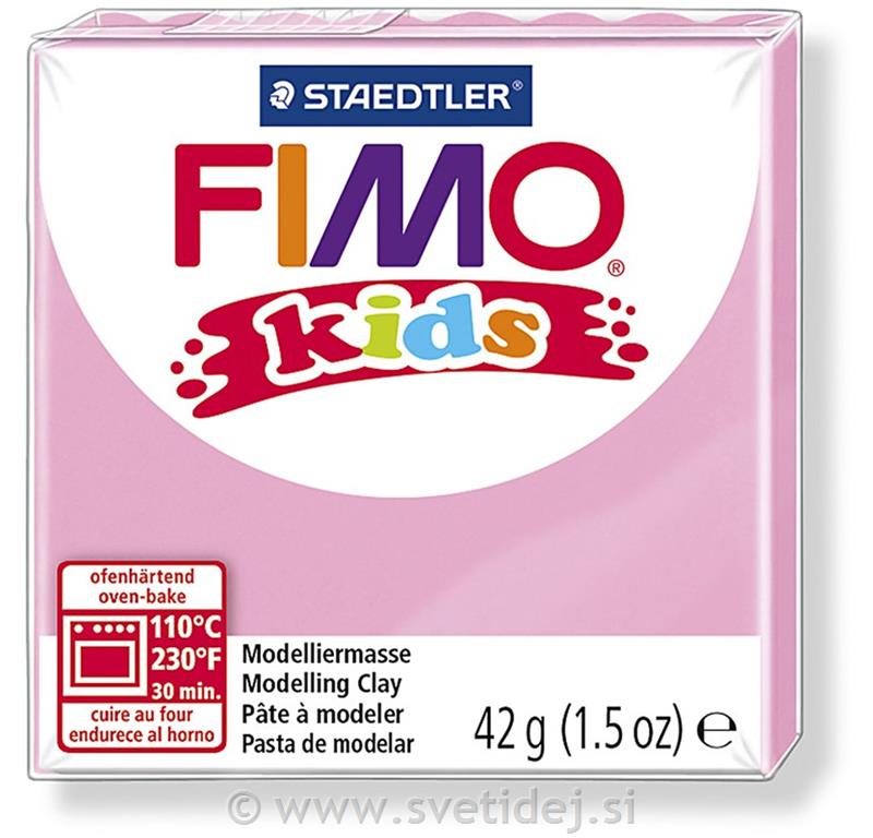 Fimo Kids masa, roza, 42 g