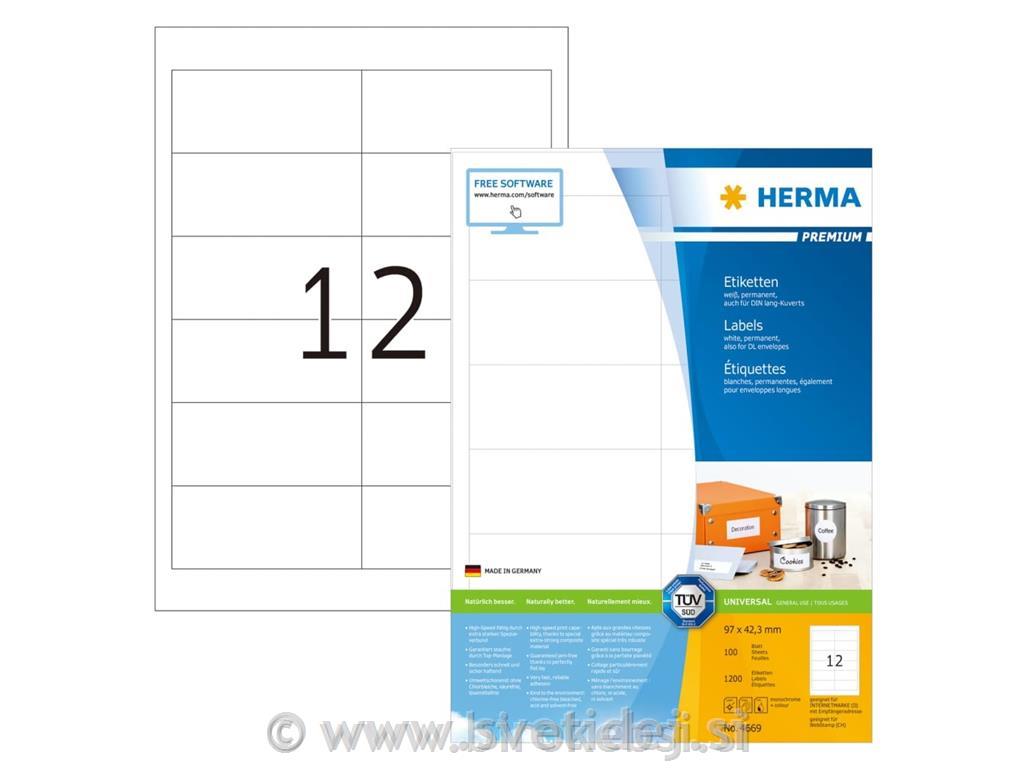 HERMA ETIKETE 4669 97x42,3 100/1
