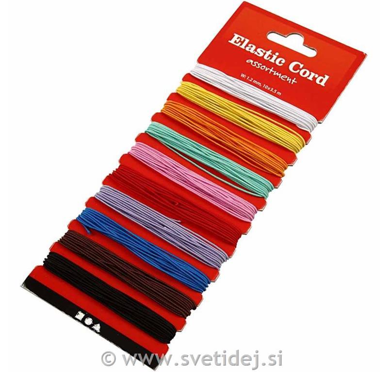 Elastične vrvice 1,2 mm, 10x3,5 m