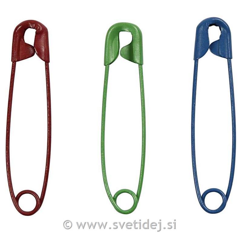 Varnostne sponke 34 mm, 10x80 kos