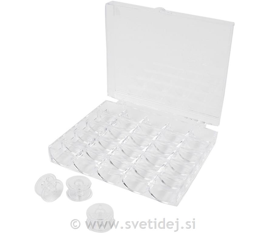 Tuljave za šivalni stroj, set 15-škatla