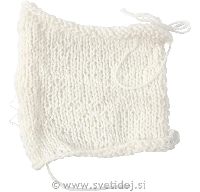 Volna za nogavice, bela, 50 g