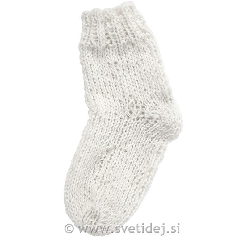 Volna za nogavice, bela, 50 g