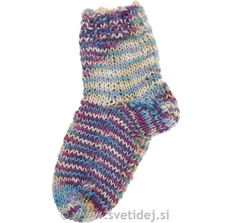 Volna za nogavice, mavrična, 50 g