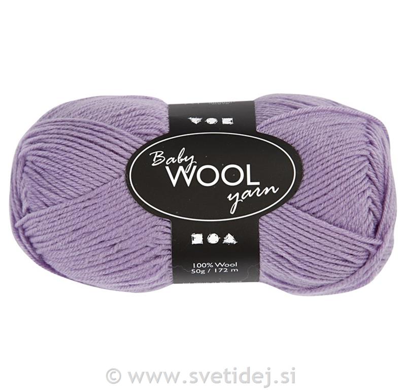 Baby 100% volna vijolična, 50 g