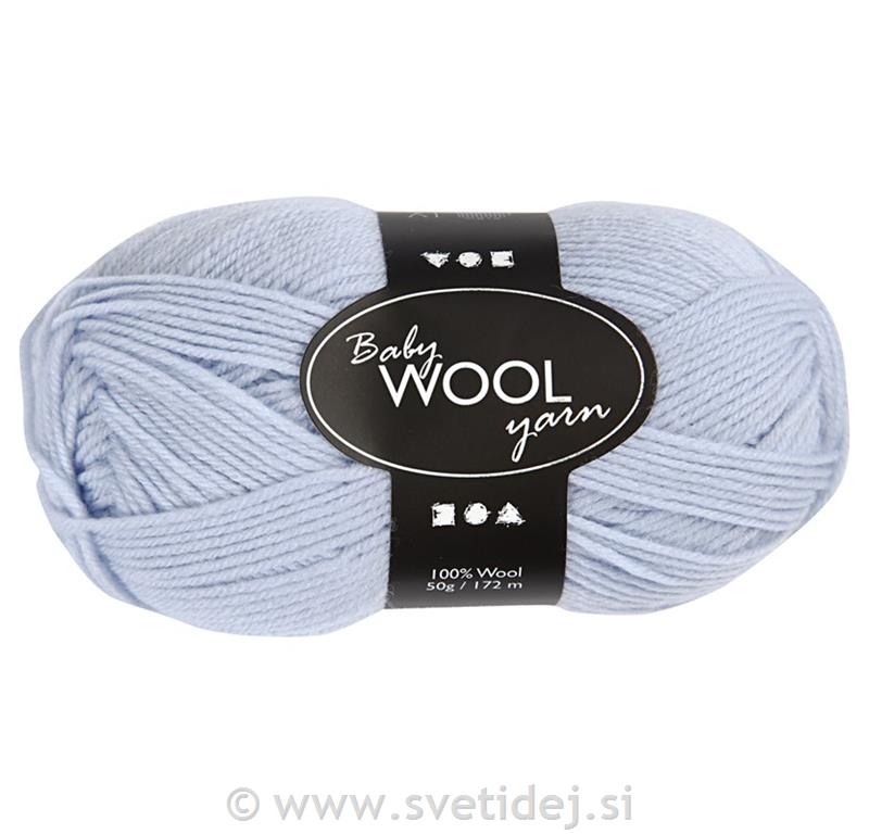 Nežna merino volna, sv.modra, 50 g