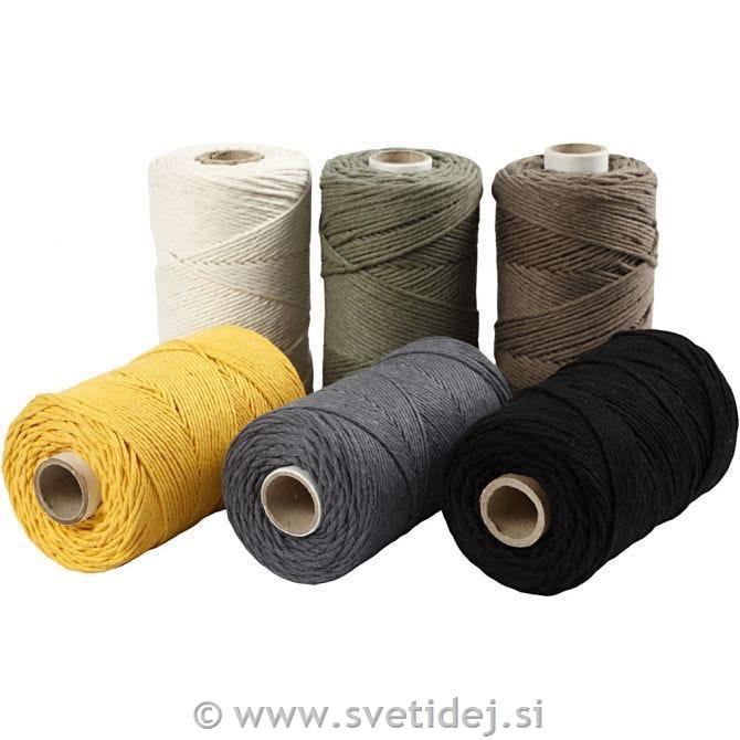 Makrame vrvica 2 mm, 6x198 m, 6x330g