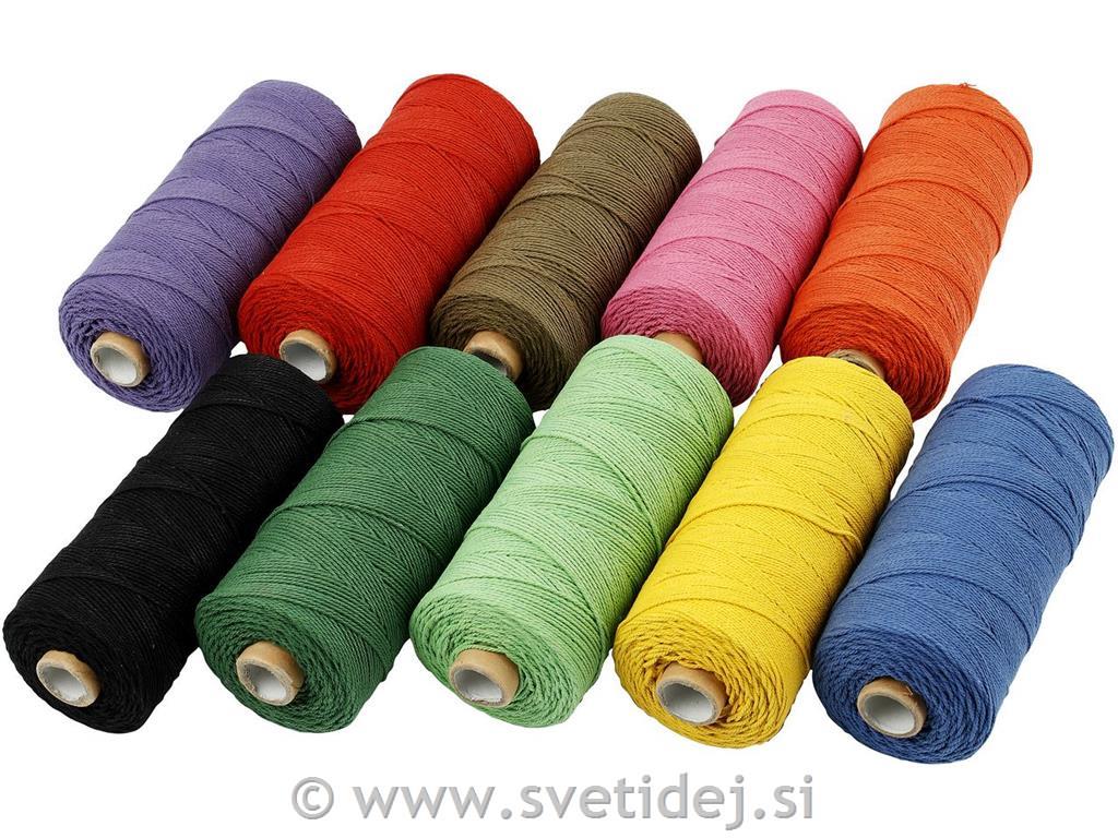 Bombažna vrvica 320 m, 12/12,10x 250 g