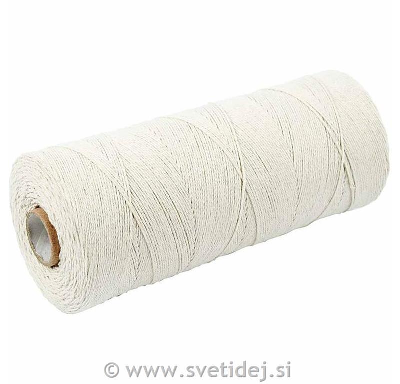 Bombažna vrvica 320 m, 12/12, 250 g