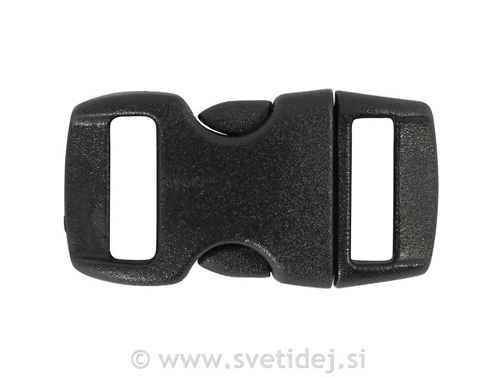 Sponke za pas 15x29 mm,črna, set 4