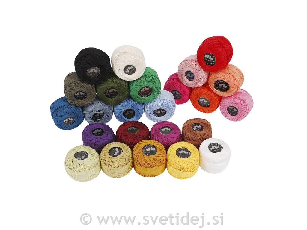 Bombažna preja, set 24x20 g