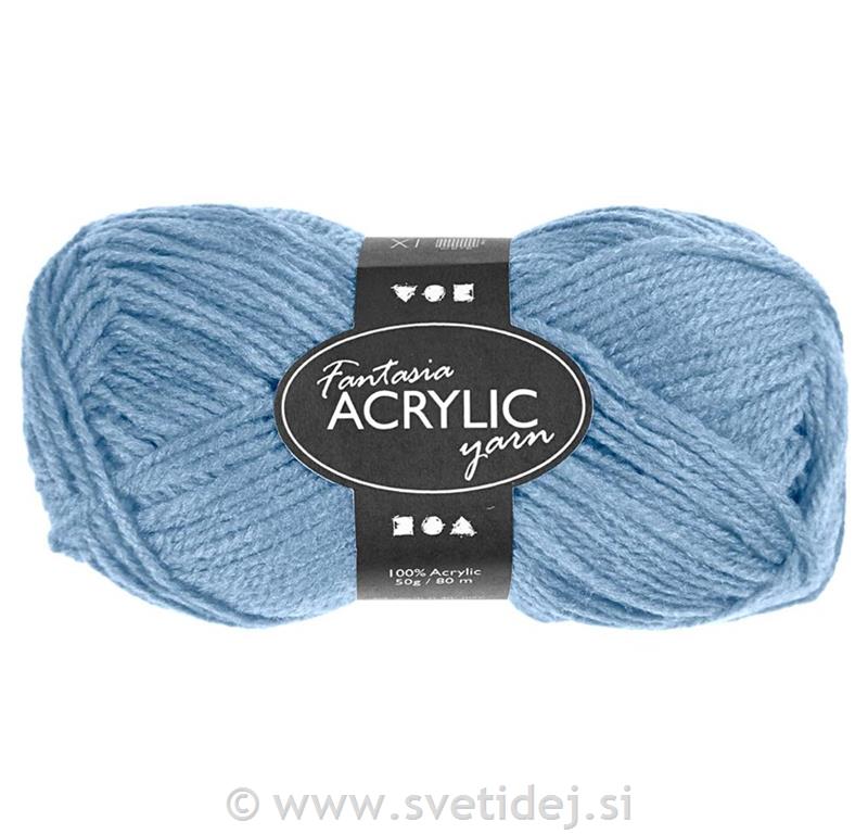 Fantazija akrilna preja 80 m,modra, 50g