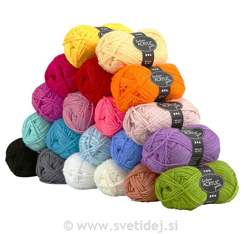 Fantazija akrilna preja 80 m, 20x50 g