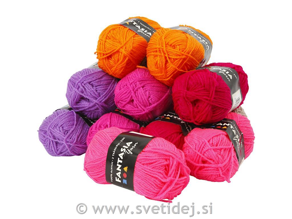 Fantazija akrilna preja, set 10x50 g