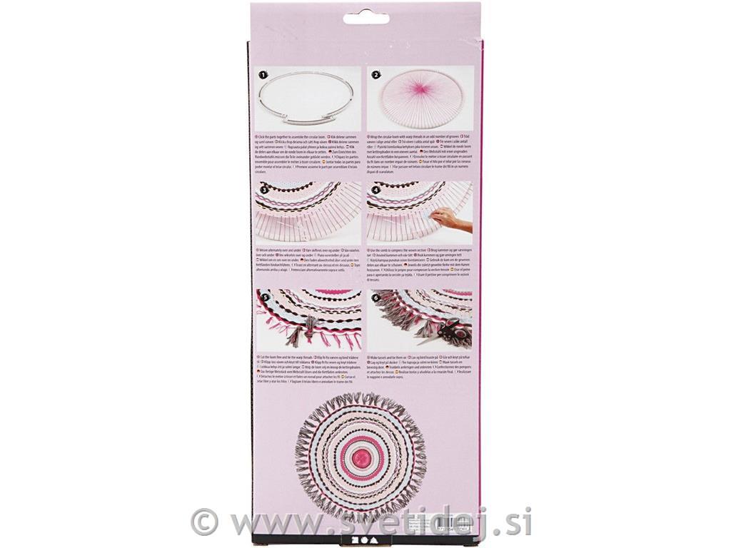 Obroč za vezenje 88 cm, set