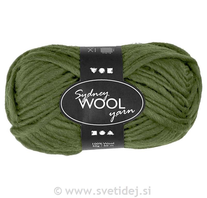 Sydney 100% volna, zelena, 50 g