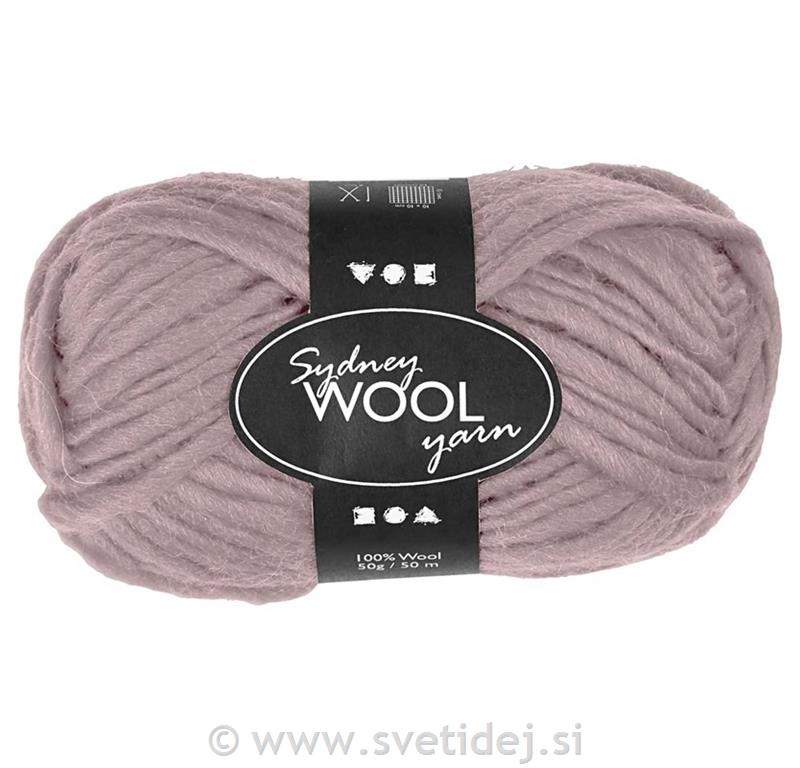 Sydney 100% volna, umazano roza, 50 g