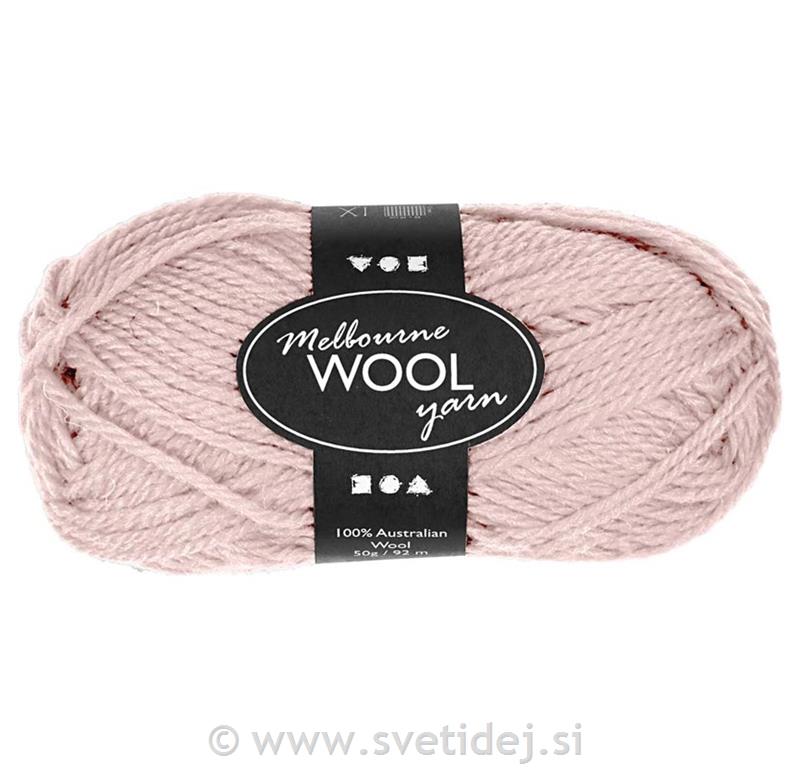 Melbourne 100% volna, roza, 50 g