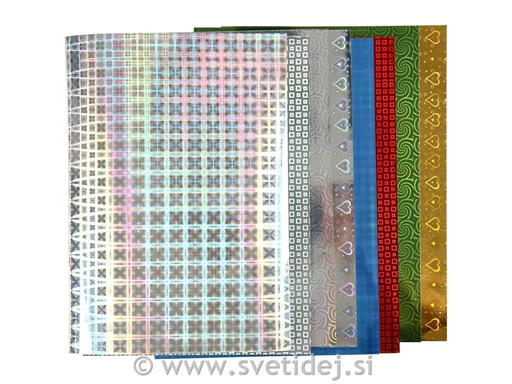 Hologramski papir A4,120 g, 80 pol