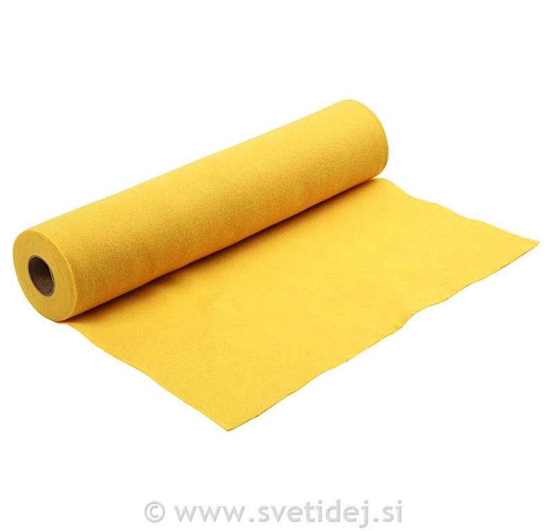 Filc akrilni rumen, 45 cm,1,5 mm, 5 m