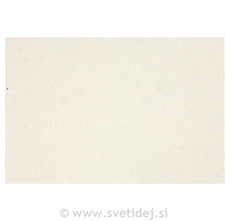 Filc za modeliranje,42x60 cm,3 mm,bel