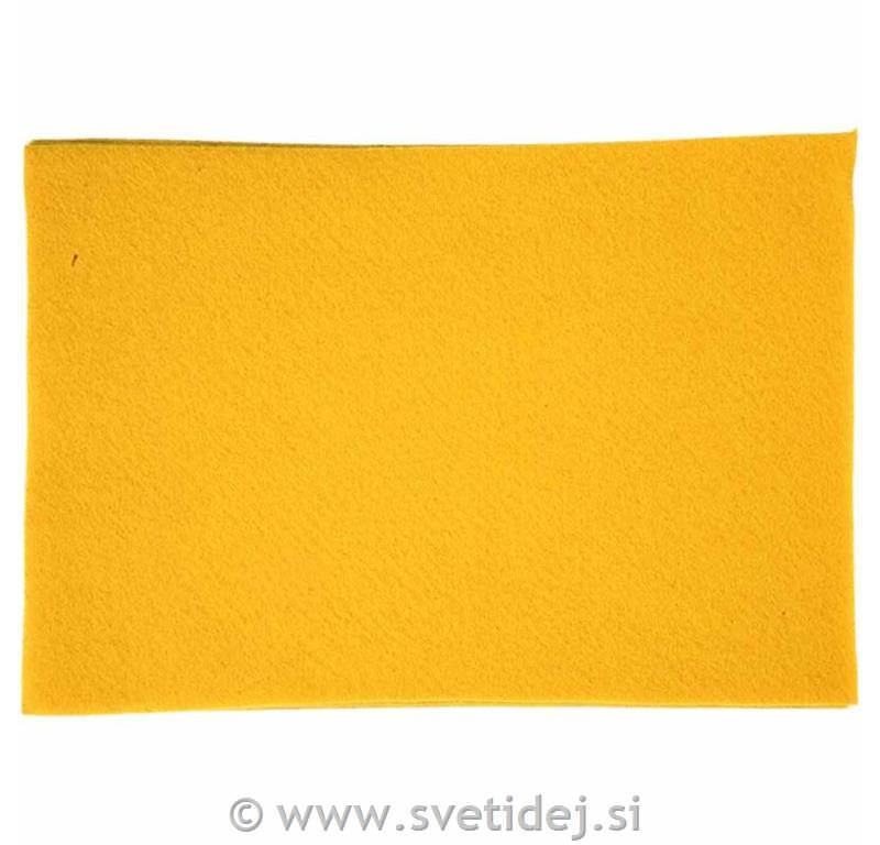 Filc 21x30 cm, rumen, set 10