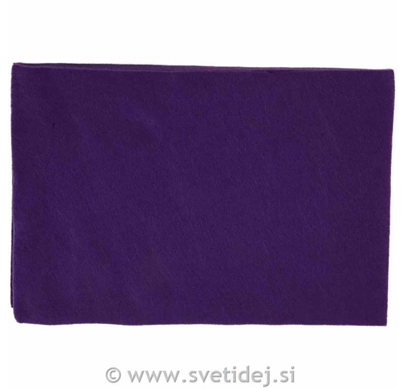 Filc 21x30 cm, t. vijoličast, set 10