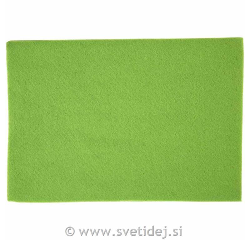 Filc 21x30 cm, sv.zelen, set 10