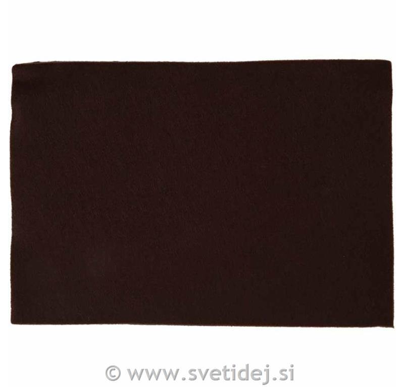 Filc 20x30 cm, rjav, set 10