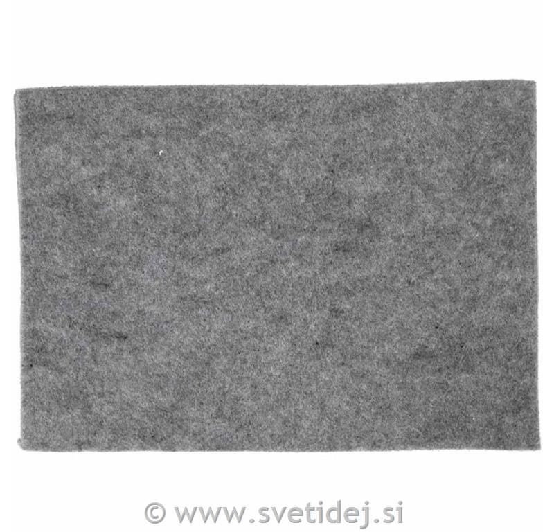 Filc 21x30 cm, sivo meliran, set 10