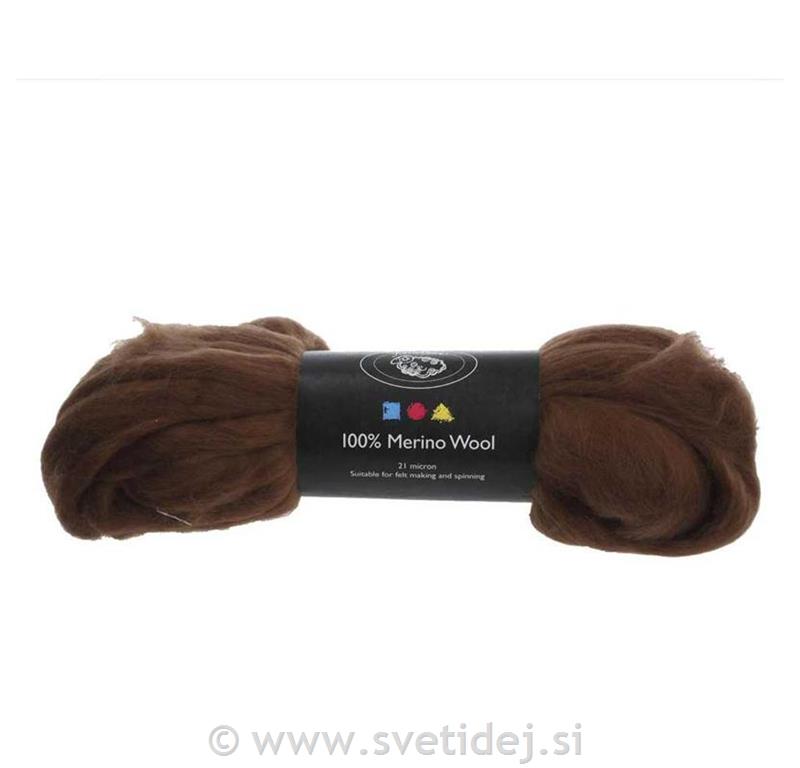 Merino volna, 5 g, set 2 rjava tona