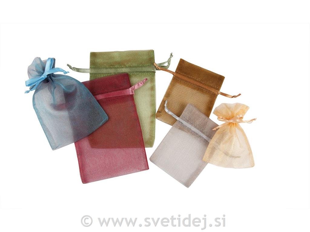 Organza vrečke, 7,5x10 cm, 10x15 cm, 30