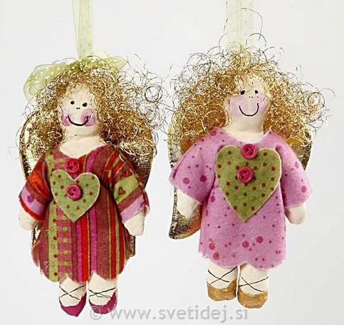 Lutke iz blaga, male, 15 cm, set 4