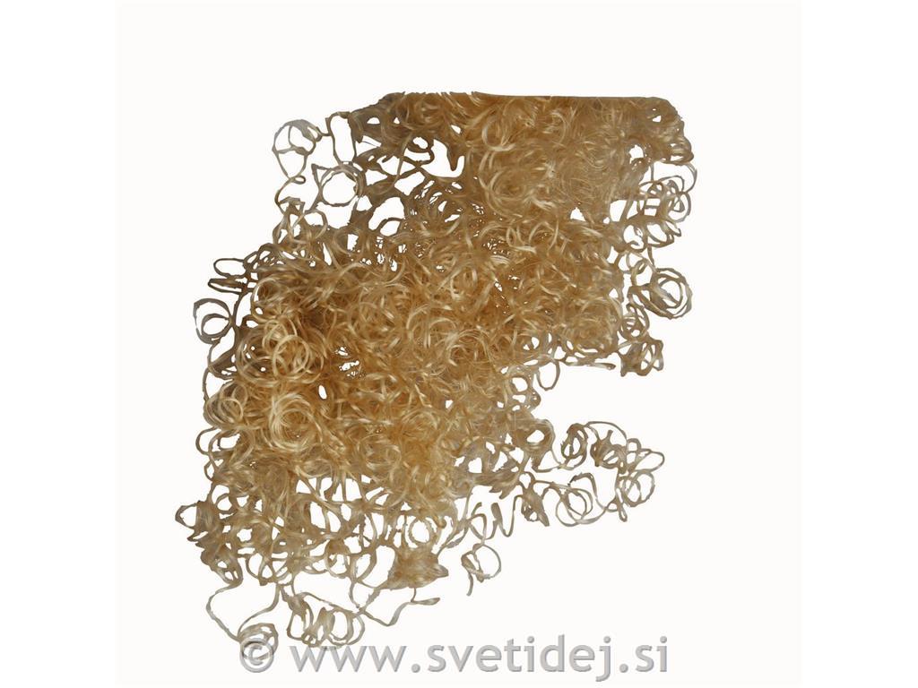 Skodrani lasje za lutke, 15 g, svetlo rj