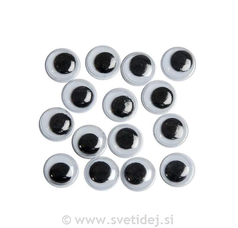 Gibljive oči 8 mm, set 40