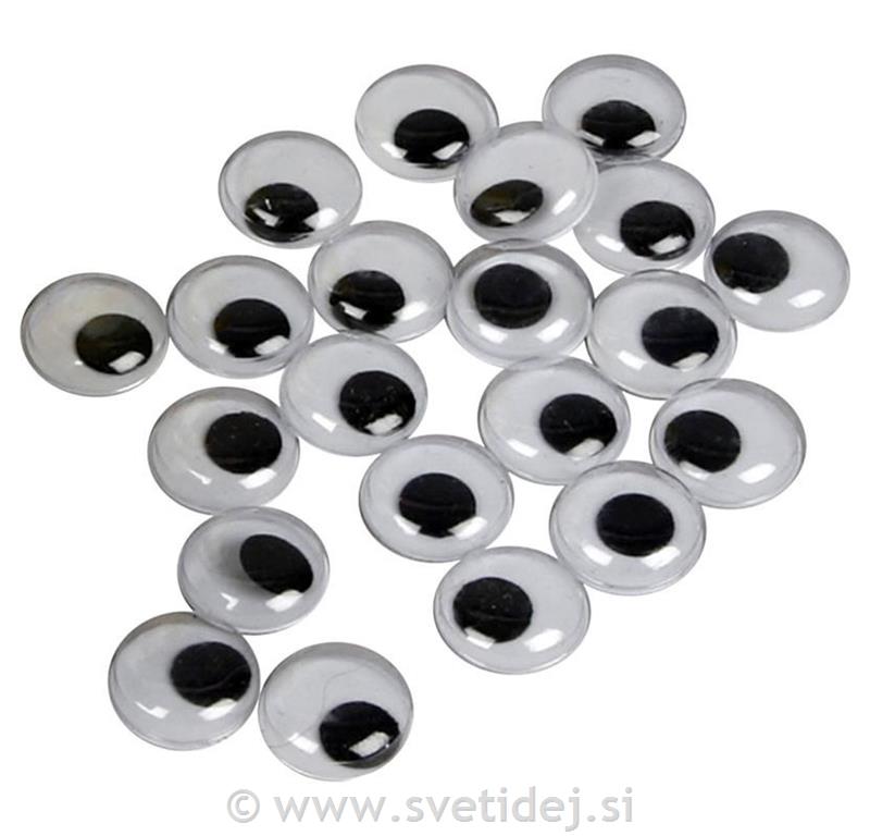 Gibljive oči 14 mm, set 1000